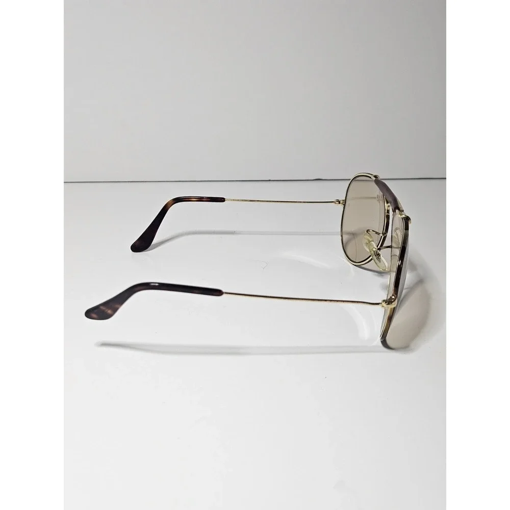 Vtg B&L Ray Ban Outdoorsman Leathers Sunglasses 58mm Changeables Brown Case USA
